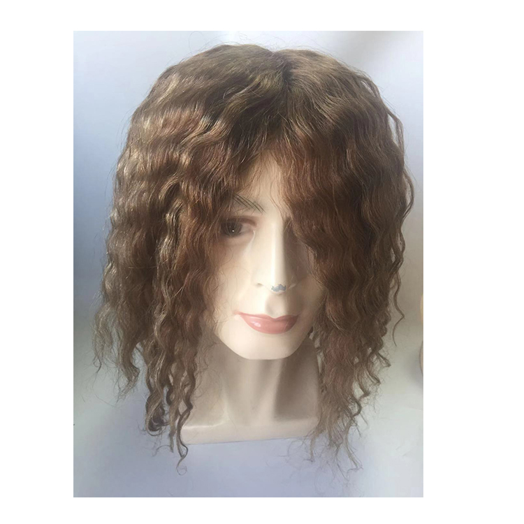 Customized Women and Men Human Hair System Replacement Toupee YL344